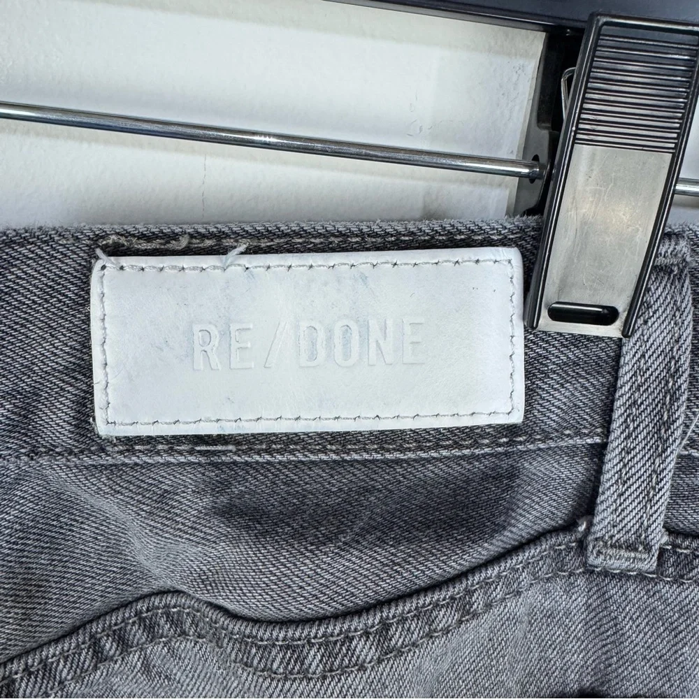 Levi's Re/Done Gray Easy Straight Button Fly Denim Jeans